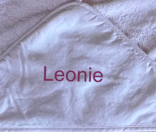 Baby-Handtuch mit Vorname (personalisiert)