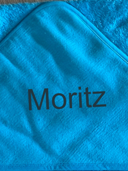 Baby-Handtuch mit Vorname (personalisiert)