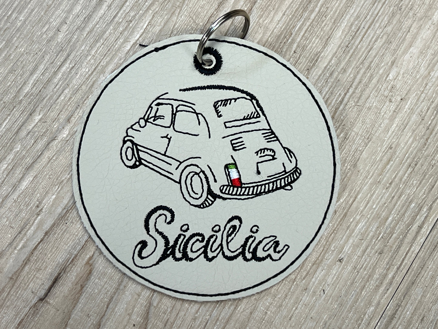 Schlüsselanhänger "Fiat 500"