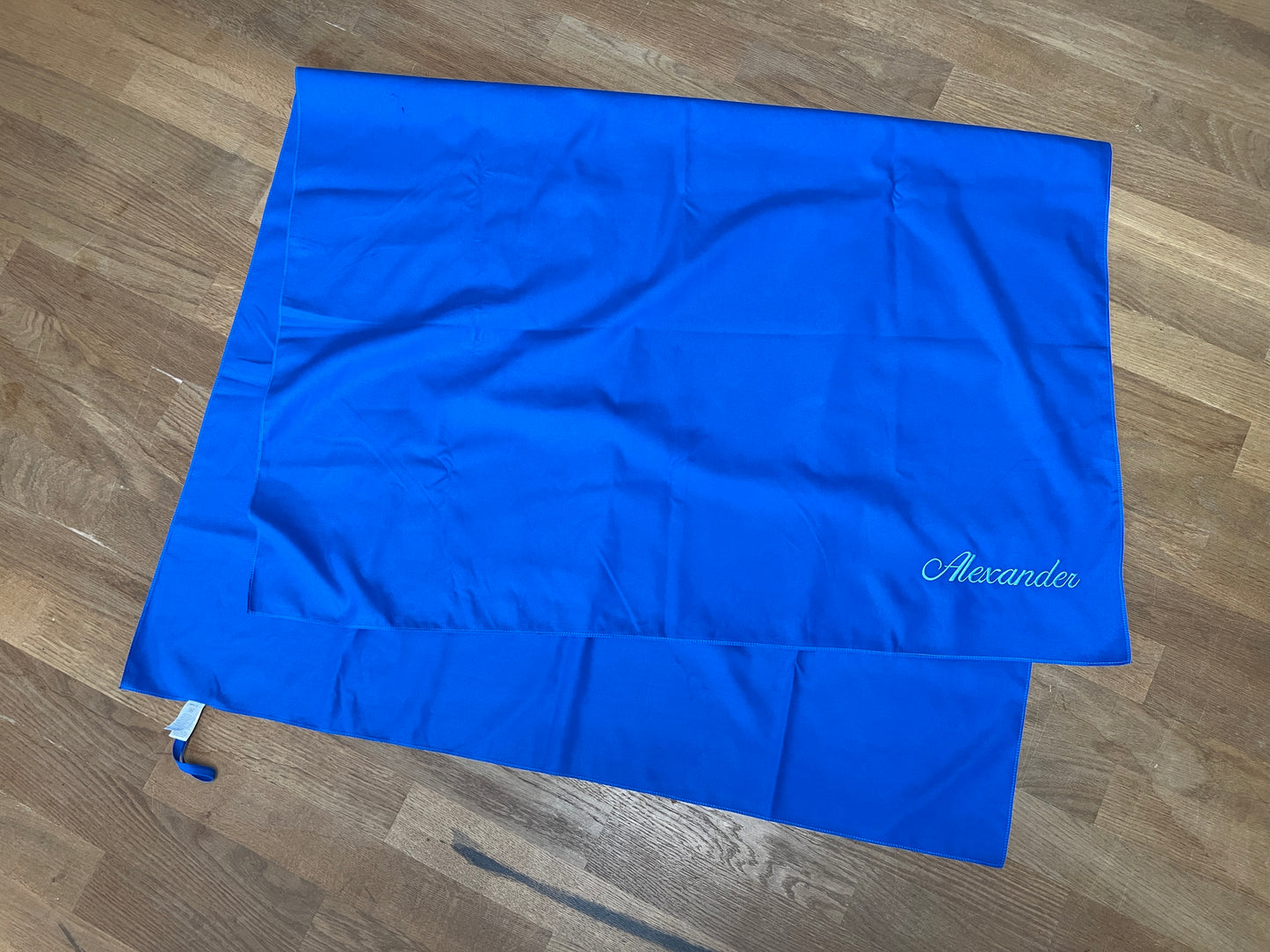 Microfaser-Handtuch blau (personalisiert)
