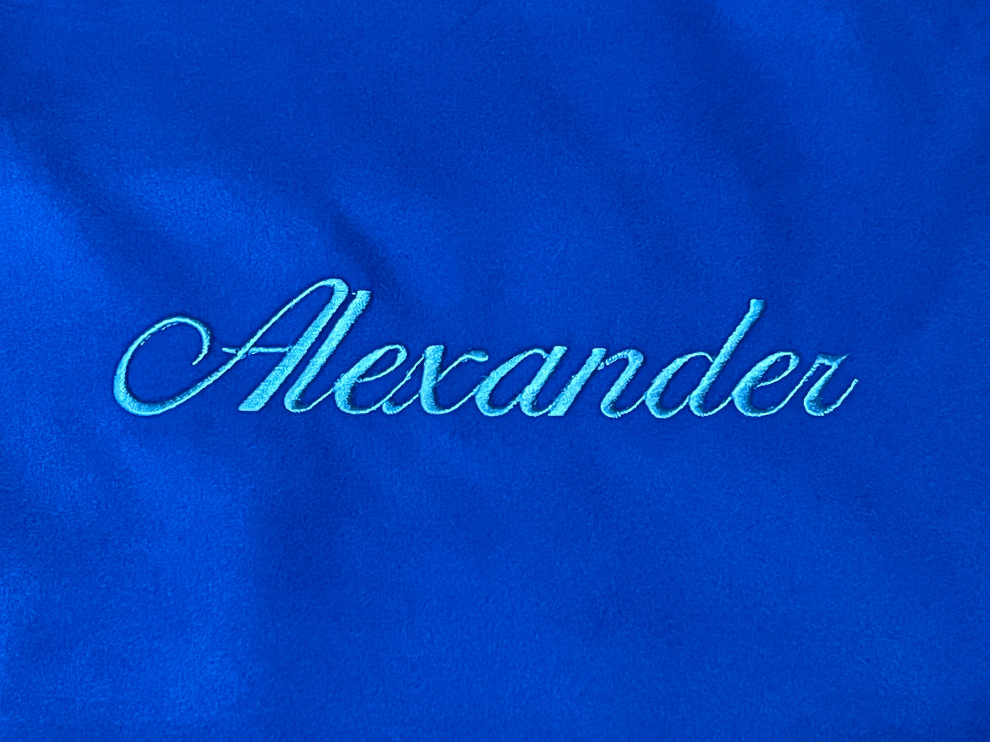 Microfaser-Handtuch blau (personalisiert)