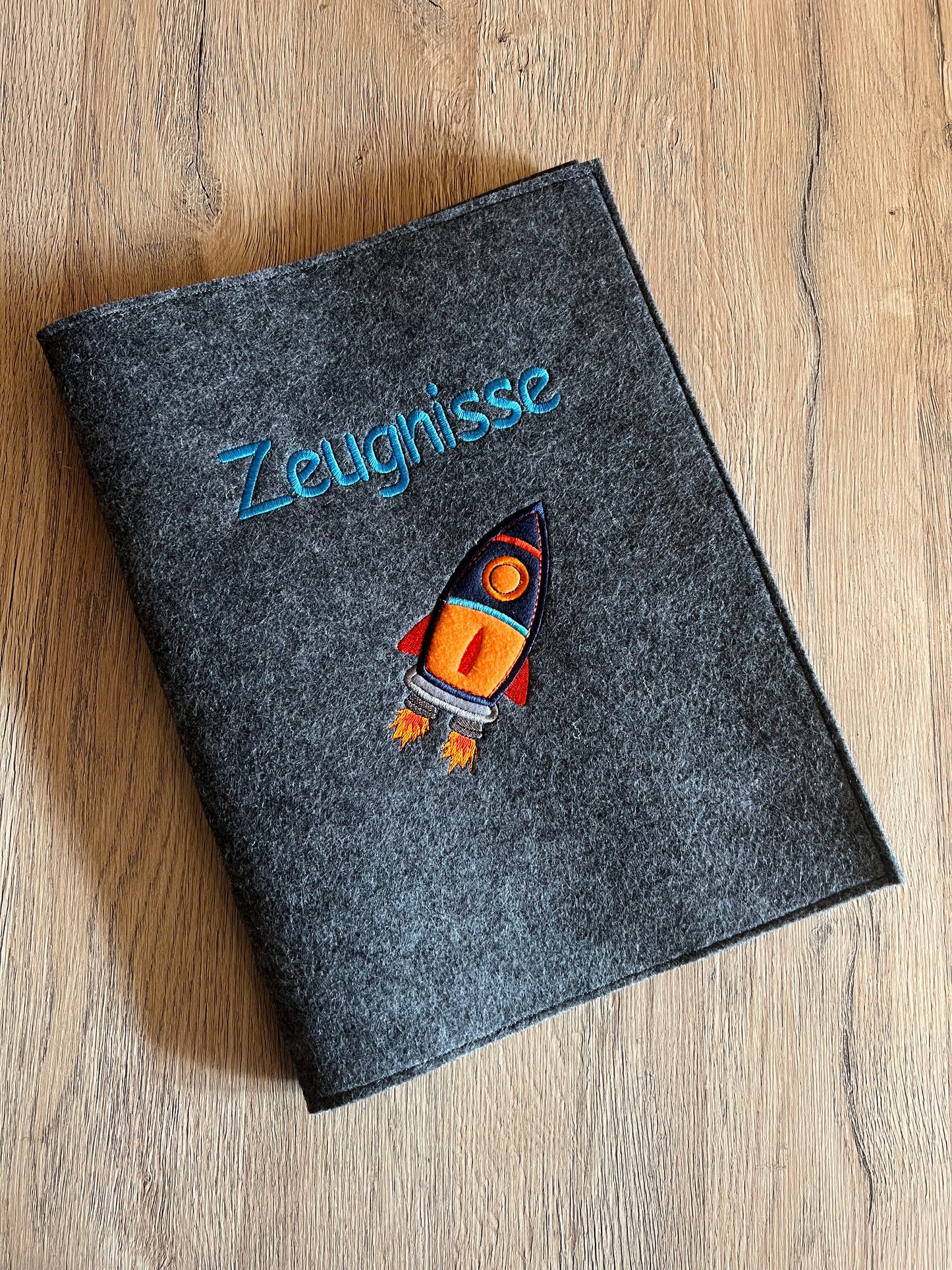 Zeugnismappe Rakete