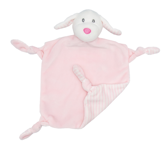 Rasseltuch Schaf rosa (personalisiert)