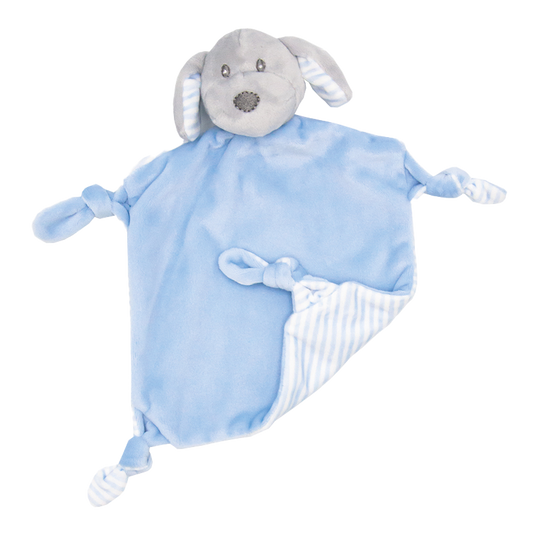 Rasseltuch Hund blau (personalisiert)