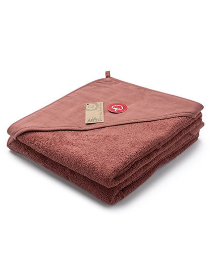 Baby-Handtuch Regenbogen pink (personalisiert)