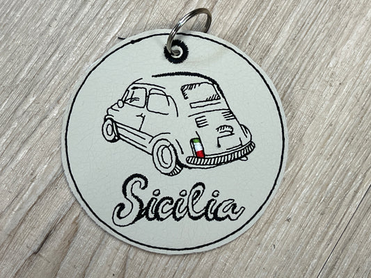 Schlüsselanhänger "Fiat 500"