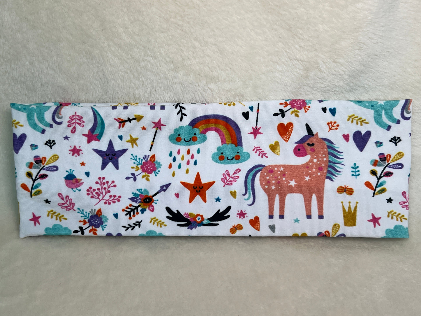Stirnband "Einhorn bunt"